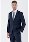 Lacivert Gabardin Mono Yaka Likralı 6 Drop Comfort Fit Rahat Kesim Klasik Takım Elbise 1001235152-lacivert