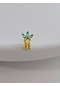 Ananas Model Kıkırdak Piercing Tragus Helix Altın Kaplama Gold Renk Küpe Gold