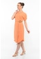 Kadın Kemer Detaylı Aerobin Elbise Orange-orange