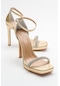 Unos Altın Kadın Topuklu Ayakkabı