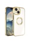 Mutcase - İphone Uyumlu İphone 15 - Kılıf Kamera Korumalı Tatlı Sert Omega Kapak - Gold