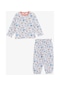 Breeze Girls & Boys Erkek Bebek Pijama Takımı Taşıt Desenli 9 Ay-3 Yaş, Beyaz-beyaz