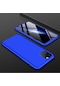 Noktaks - iPhone Uyumlu 11 Pro Max - Kılıf 3 Parçalı Parmak İzi Yapmayan Sert Ays Kapak - Mavi