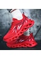 Kırmızı Tuınanle Erkek Alev Baskılı Spor Ayakkabı Uçan Örgü Spor Ayakkabı Koşu Ayakkabıları Erkek Spor Ayakkabı