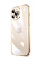 Kilifone - İphone Uyumlu İphone 14 Pro Max - Kılıf Sert Renkli Çerçeveli Koruyucu Riksos Kapak - Gold
