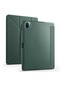 Kilifone - Xiaomi Uyumlu Mi Pad 5 - Kılıf Kalem Bölmeli Stand Olabilen Origami Tri Folding Tablet Kılıfı - Koyu Yeşil
