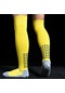 Sarı 1 Çift Erkek Kaymaz Futbol Çorapları Nefes Diz Yüksek Havlu Alt Bisiklet Yürüyüş