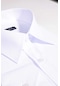 Büyük Beden Kolay Ütü Kravatlık Armürlü Pamuklu Beyaz Erkek Gömlek-30024-beyaz