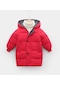 Jt-1001 Çocuk Kalınlaşmış Rüzgar Geçirmez Ve Sıcak Pamuklu Giysiler Ceket Kırmızı 110