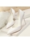 Beyaz Kadın Pompaları Bayanlar Yüksek Topuklu Ayakkabı Kadın Ayakkabı Gelin Düğün Ayakkabı Topuklu Klasik Pompalar Stiletto