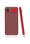 Kilifone - Samsung Uyumlu Galaxy A01 Core - Kılıf Slayt Sürgülü Arkası Buzlu Lensi Kapak - Kırmızı