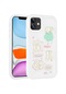 Noktaks - iPhone Uyumlu 11 - Kılıf Kabartma Figürlü Parlak Toys Silikon Kapak - Beyaz