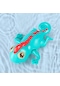 3 Adet Banyo Oyun Oyuncakları Bebek Yüzme Suyu Bebek Zinciri Üzerinde Yüzme Ve Kertenkeleler Çocuklar İçin Yeşil Kertenkele