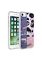 Noktaks - iPhone Uyumlu 8 - Kılıf Kenarlı Renkli Desenli Elegans Silikon Kapak - No8