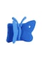 Mutcase - İpad Uyumlu İpad Mini 4 - Kılıf Kelebek Figürlü Stand Olabilen Çocuklar İçin Koruyucu Tablet Kılıfı - Mavi