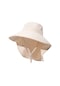 Açık Kadın Güneş Şapkası Yaz Güneş Koruyucu Uv Koruyucu-bej