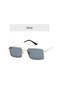 Gri Markalar Tasarım Kadın Anti-yansıtıcı Ayna Güneş Gözlüğü Moda Metal Kare Gözlük Klasik Erkekler Açık Güneş Gözlükleri Uv400