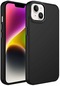 iPhone Uyumlu 13 Kılıf Metal Çerçeve Hassas Butonlu Renkli Içi Kadife Kilifi Kapak Luna - Siyah