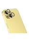 Forzacase İphone 15 İle Uyumlu Kamera Camı Lens Koruyucu Halka Seti - Fc381 Sarı