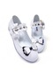 Beebron Ortopedik Kız Çocuk Babet Ayakkabı Bbtklb2402 Rugan Beyaz Gümüş