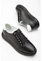 Hakiki Deri Ortopedik Hafif Ve Kalın Taban Siyah Erkek Günlük Casual Ayakkabı-2649-sıyah
