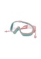 Yapışık Kulak Tıkaçları İle Çocuk Buğu Önleyici Büyük Çerçeve Yüzme Gözlüğü Pembe Yeşil