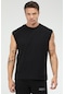 Speedlife Oversize Pamuklu Bisiklet Yaka Erkek Spor Atlet Xf1603 Siyah