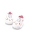 Beyaz Kız Bebek Ayakkabıları Beyaz Dantel Çiçek İşlemeli Yumuşak Ayakkabı Prewalker Yürüyüş Yürümeye Başlayan Çocuk Ayakkabıları