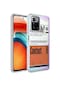 Noktaks - Xiaomi Uyumlu Xiaomi Redmi 10 - Kılıf Kenarlı Renkli Desenli Elegans Silikon Kapak - No6