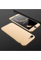 Kilifone - İphone Uyumlu İphone 8 Plus - Kılıf 3 Parçalı Parmak İzi Yapmayan Sert Ays Kapak - Gold