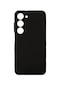Mutcase - Samsung Uyumlu Galaxy S23 - Kılıf Mat Soft Esnek Biye Silikon - Siyah