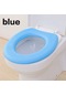 Mavi 1 Adet Yeni Tuvalet Paspası Yastık Evrensel Kalınlaşmak Su Geçirmez Tuvalet Pedi Köpük Plastik Tuvalet Paspası Banyo Aksesuarları
