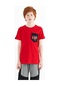 Tommy Life Kırmızı Ön Cepli Nakış Detaylı O Yaka Standart Kalıp Erkek Çocuk T-shirt - 11116 Kırmızı