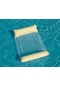 Su Üzerinde Şişirilebilir Yatar Katlanabilir Arkalık Yüzen Yatak Şişirilebilir Yüzen Sıra, Stil: Çapraz Çizgiler Sarı