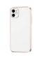 Kilifone - İphone Uyumlu İphone 12 - Kılıf Parlak Renkli Bark Silikon Kapak - Beyaz