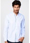 Tudors Klasik Fit Pamuklu Kolay Ütü Baskılı Beyaz Erkek Gömlek-29520-beyaz