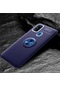 Mutcase - Samsung Uyumlu Galaxy M21 - Kılıf Yüzüklü Auto Focus Ravel Karbon Silikon Kapak - Mavi