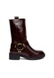 Fuar Hk24k.256-8803c Kadın Klasik Bot Bordo Bordo