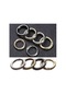 Dancemonkey Yapış Tokası Tokaları Toka Siyah O-ring Klip Kemer Karabina Kancalar Çinko Çantalar Çanta Bahar Alaşım 2pcs-üçgen Kanca Siyah