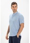 Kısa Kol Şile Bezi Bodrum Erkek T-shirt Açık Mavi 3074-açık Mavi