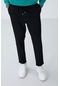 Tommy Life Siyah Yüzeyi Dokulu Standart Fit Erkek Eşofman Alt - 82154 Siyah