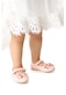 Kiko Kids Cırtlı Kum Sim Fiyonklu Kız Çocuk Babet Ayakkabı Ege 202 Cilt Pudra