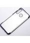 Kilifone - Huawei Uyumlu P30 Lite - Kılıf Dört Köşesi Renkli Arkası Şefaf Lazer Silikon Kapak - Siyah