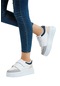 Tek Bantlı Yüksek Taban Platform Günlük Spor Yürüyüş Sneaker Ayakkabı Füme - Beyaz-füme - Beyaz