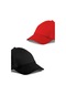 Unisex Siyah Ve Kırmızı Rengi 2'li Beyzbol Şapka Seti - Unisex