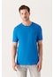 Avva Erkek Koyu Mavi Ultrasoft Bisiklet Yaka Düz Modal T-Shirt E001171