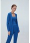 Join Us Kadın Bol Kesim Cepli Blazer Ceket 0051 Mavi