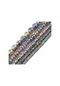 Jhnby Parlak Renkli Lav Volkanik Cevheri Doğal Taş 4/6/8/10/12mm Yuvarlak Çok Renkli 8mm 43 Adet 1 Iplikçik Çok Renkli