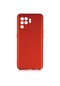 Kilifone - Oppo Uyumlu Reno 5 Lite - Kılıf Mat Renkli Esnek Premier Silikon Kapak - Kırmızı