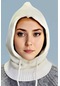 Uniquetrenders Kadın Triko Tesettür Bere Tesettür Başlık Kırık Beyaz